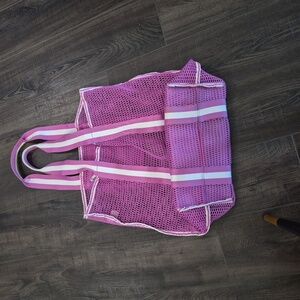 Mossimo Purple Mesh Beach Bag